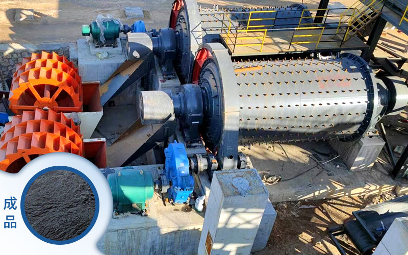 球磨機工作現場圖片