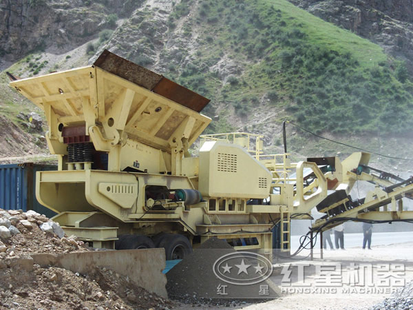 移動破碎站作業(yè)現場