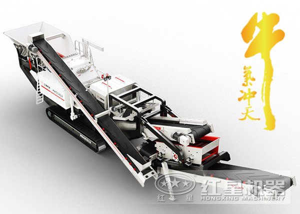 履帶沙石分離機在河南焦作奮力生產，開工賺錢