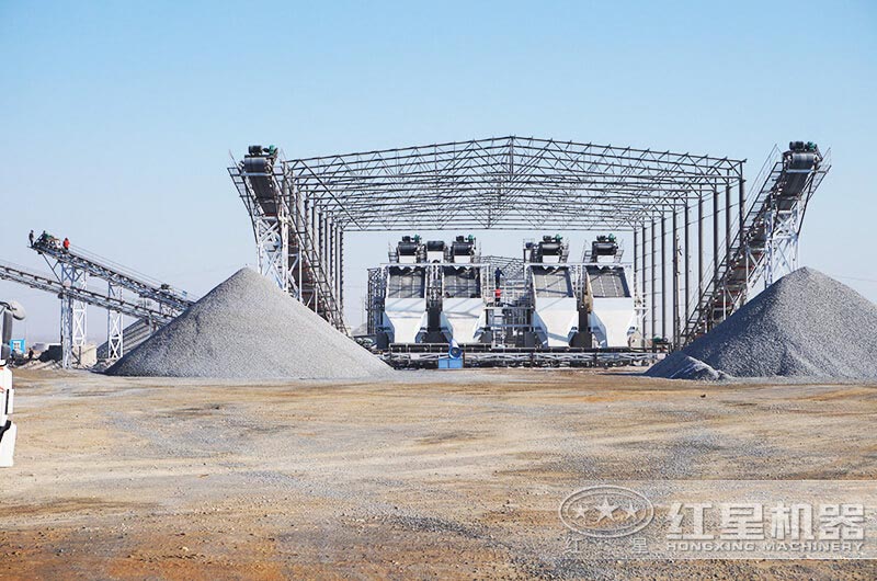 河北廊坊砂石生產(chǎn)現(xiàn)場(chǎng)