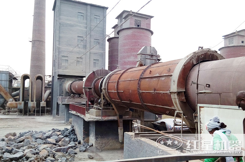 白灰回轉窯做工現場