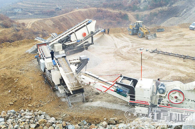 移動(dòng)履帶一體式石子破碎機(jī)類別、價(jià)格及現(xiàn)場圖片